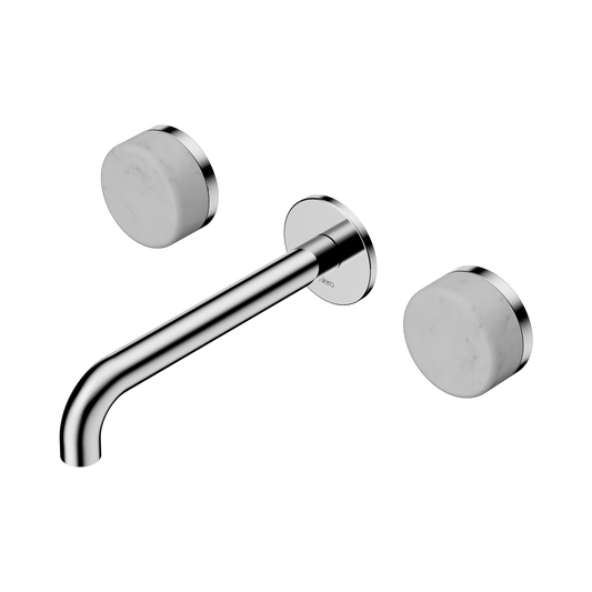 Nero Serenity 24D041CH Wall Basin Set 185mm Spout With Carrara Handle  5 Star / 5LPM