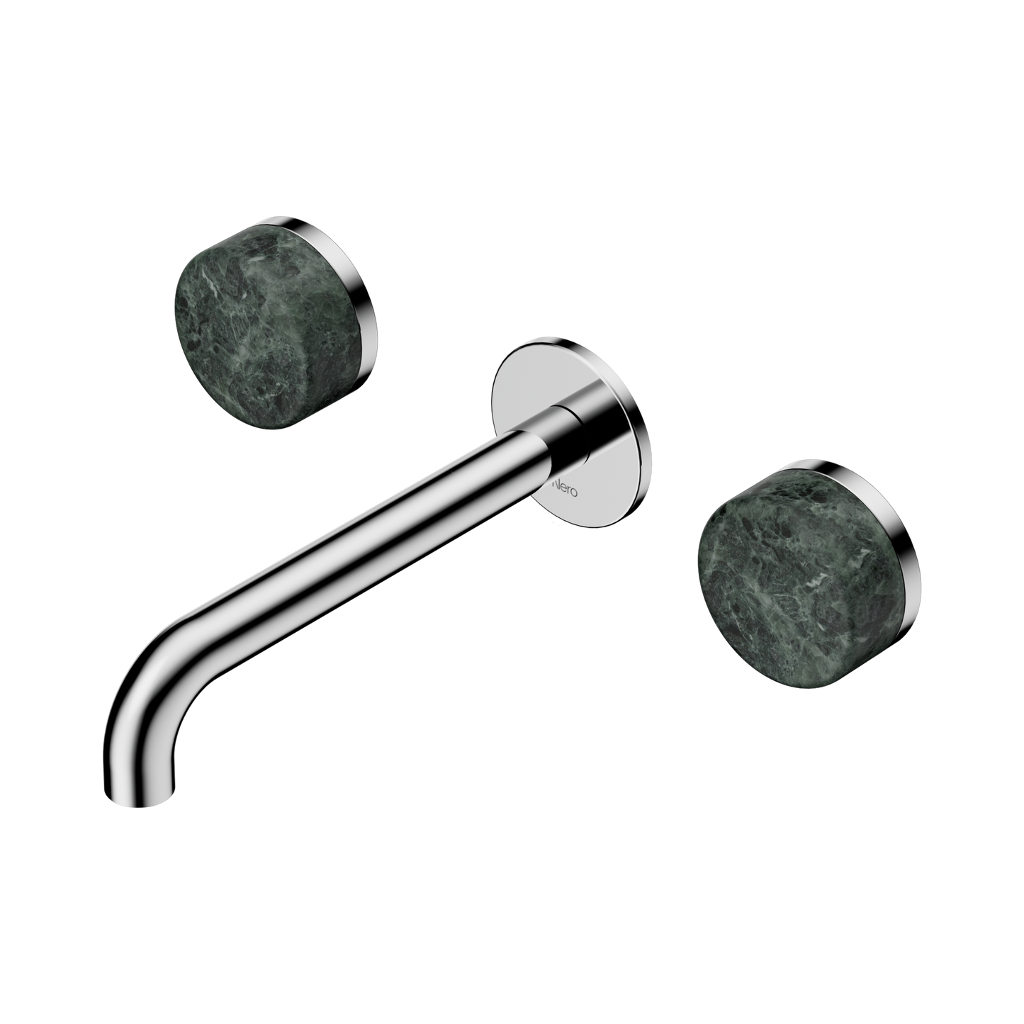 Serenity Wall Basin Set 185mm Spout With Verde Alpi Handle Chrome