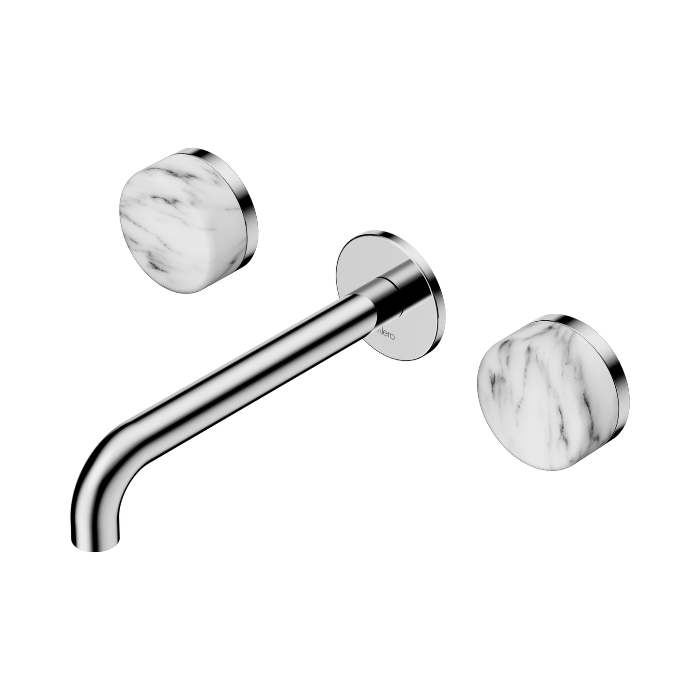 Nero Serenity 24D044CH Wall Basin Set 185mm Spout With Arabescato Corchia Handle  5 Star / 5LPM
