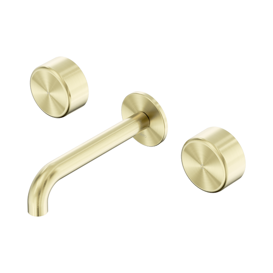Nero Serenity 24D046BG Wall Basin Set 185mm Spout With Metal Handle Brushed  5 Star / 5LPM