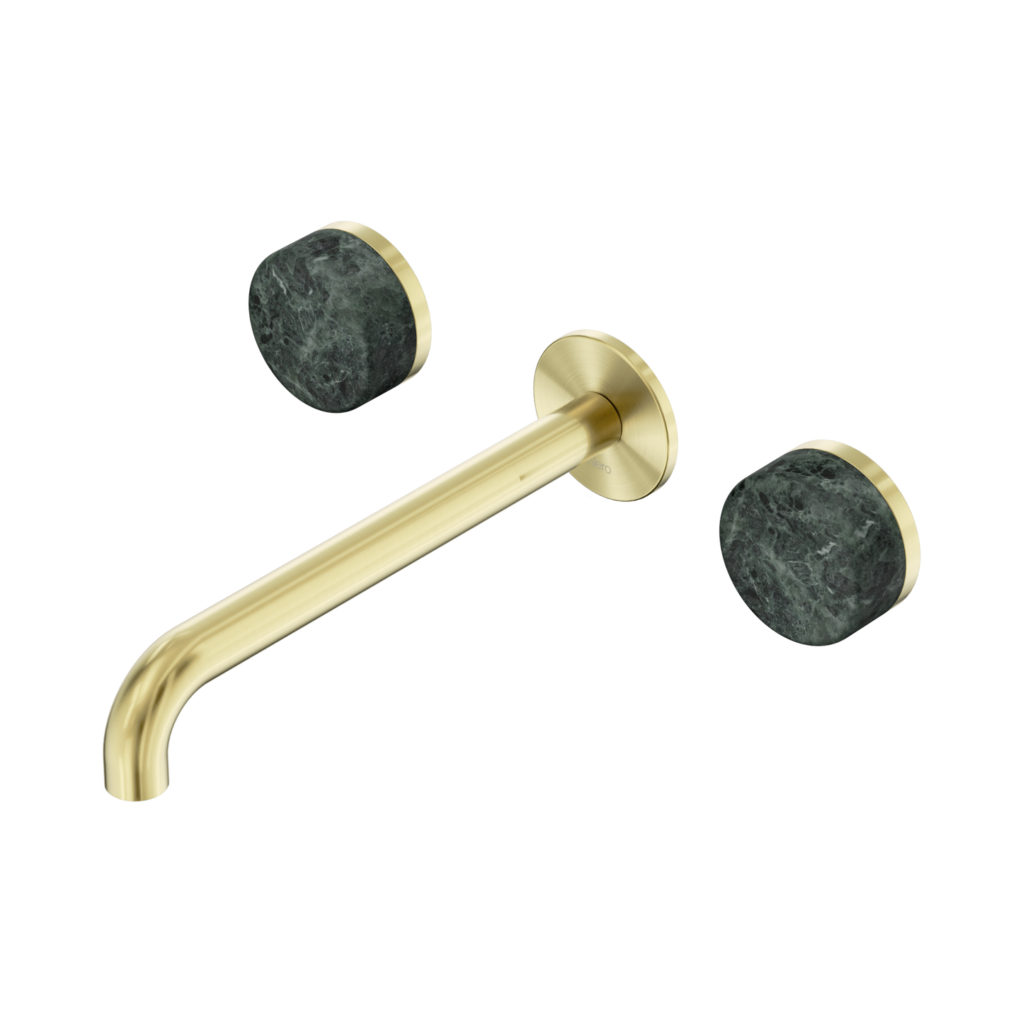 Nero Serenity 24D048BG Wall Basin Set 220mm Spout With Verde Alpi Handle Brushed  5 Star / 5LPM