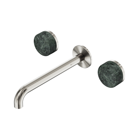 Nero Serenity 24D048BN Wall Basin Set 220mm Spout With Verde Alpi Handle  5 Star / 5LPM