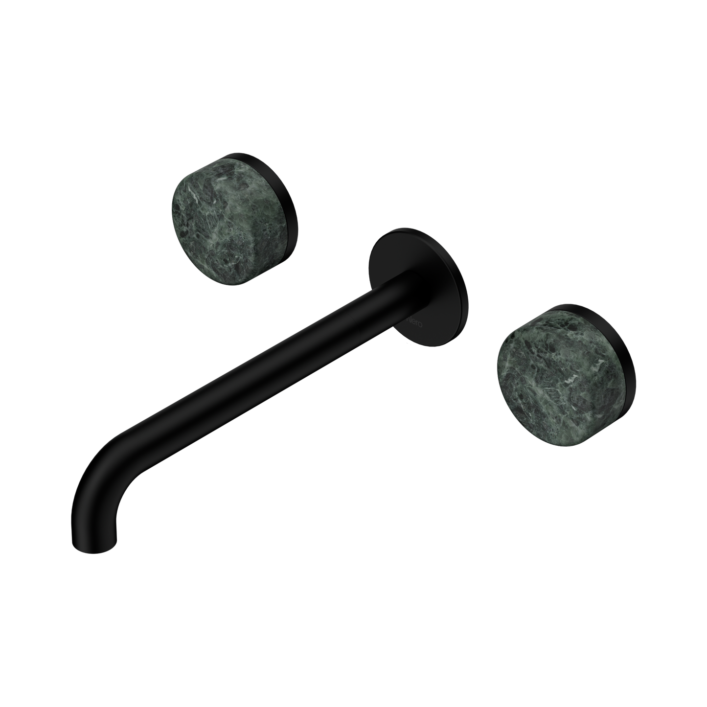 Nero Serenity 24D048MB Wall Basin Set 220mm Spout With Verde Alpi Handle  5 Star / 5LPM