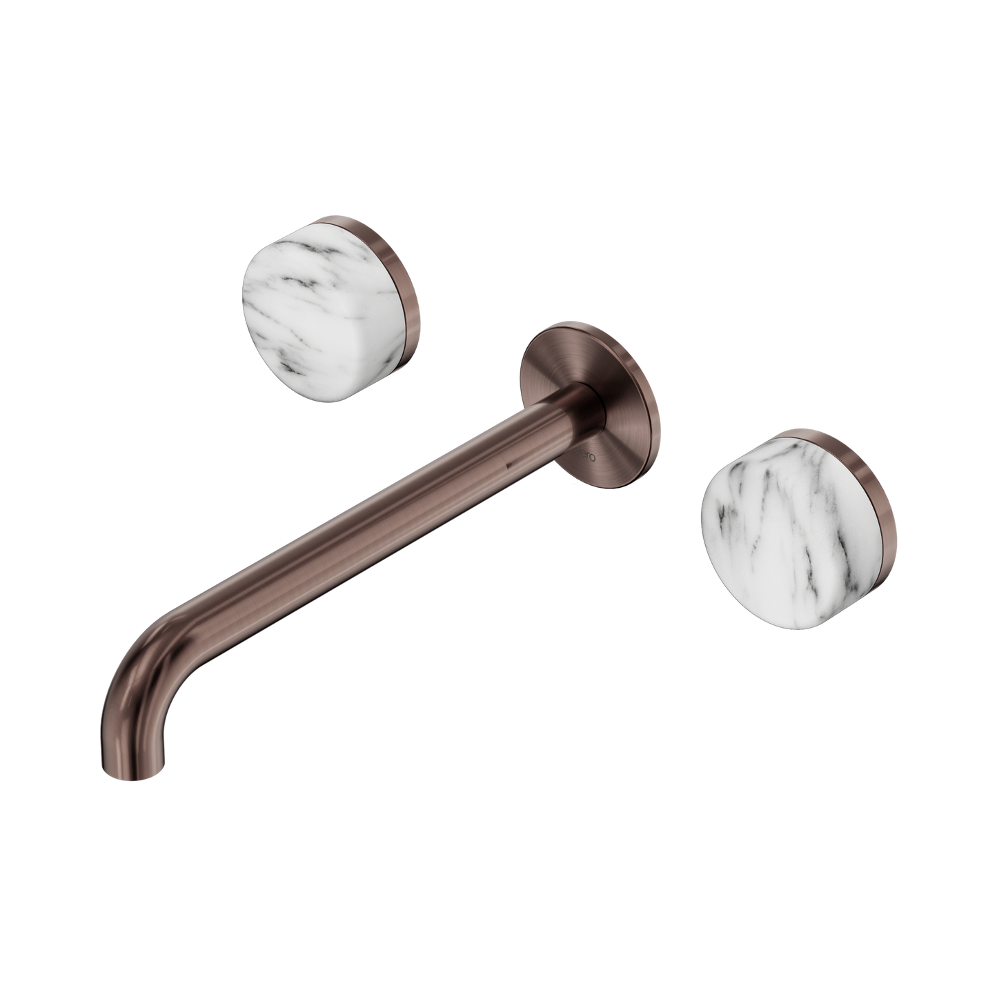 Nero Serenity 24D050BZ Wall Basin Set 220mm Spout With Arabescato Corchia Handle  5 Star / 5LPM