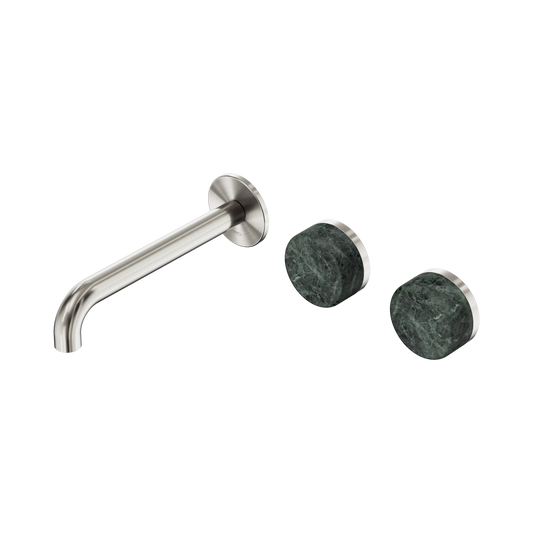 Nero Serenity 24D060BN Wall Basin Set 185mm Offset Spout With Verde Alpi Handle  5 Star / 5LPM