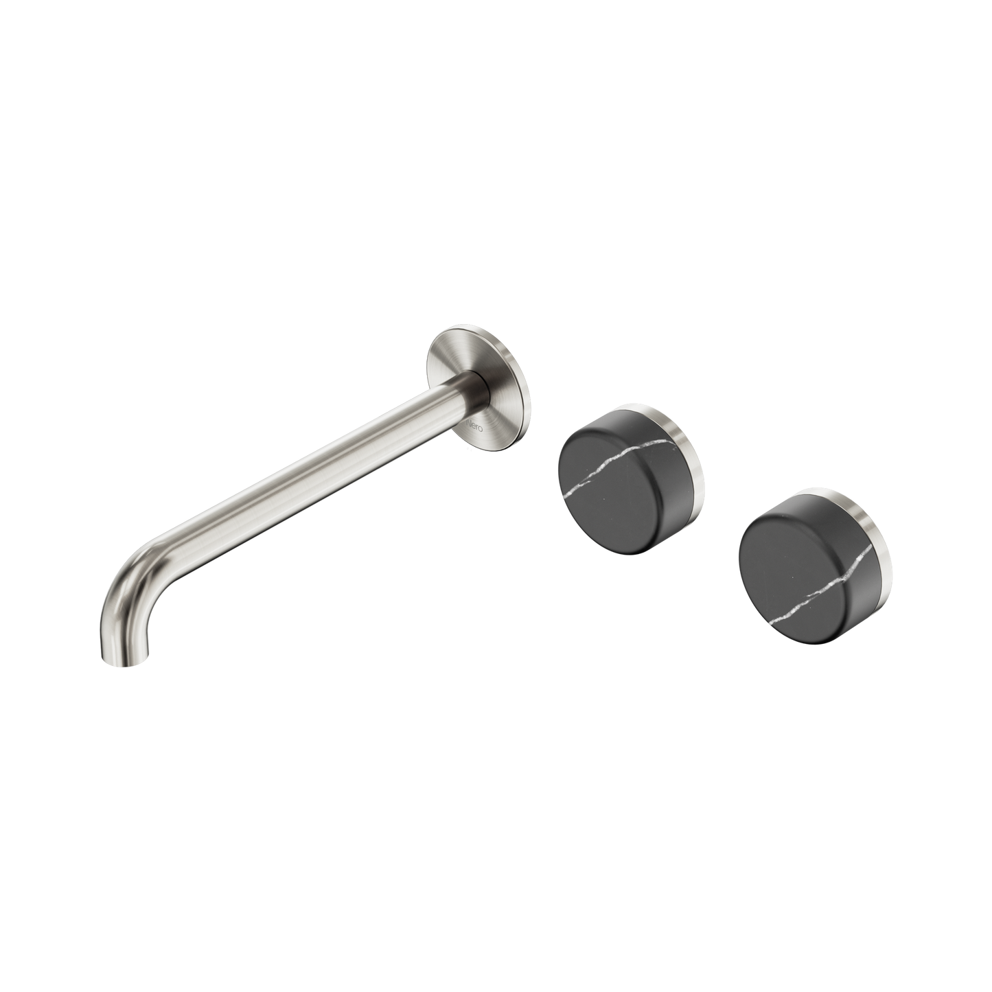 Nero Serenity 24D065BN Wall Basin Set 220mm Offset Spout With Carrara Handle  5 Star / 5LPM