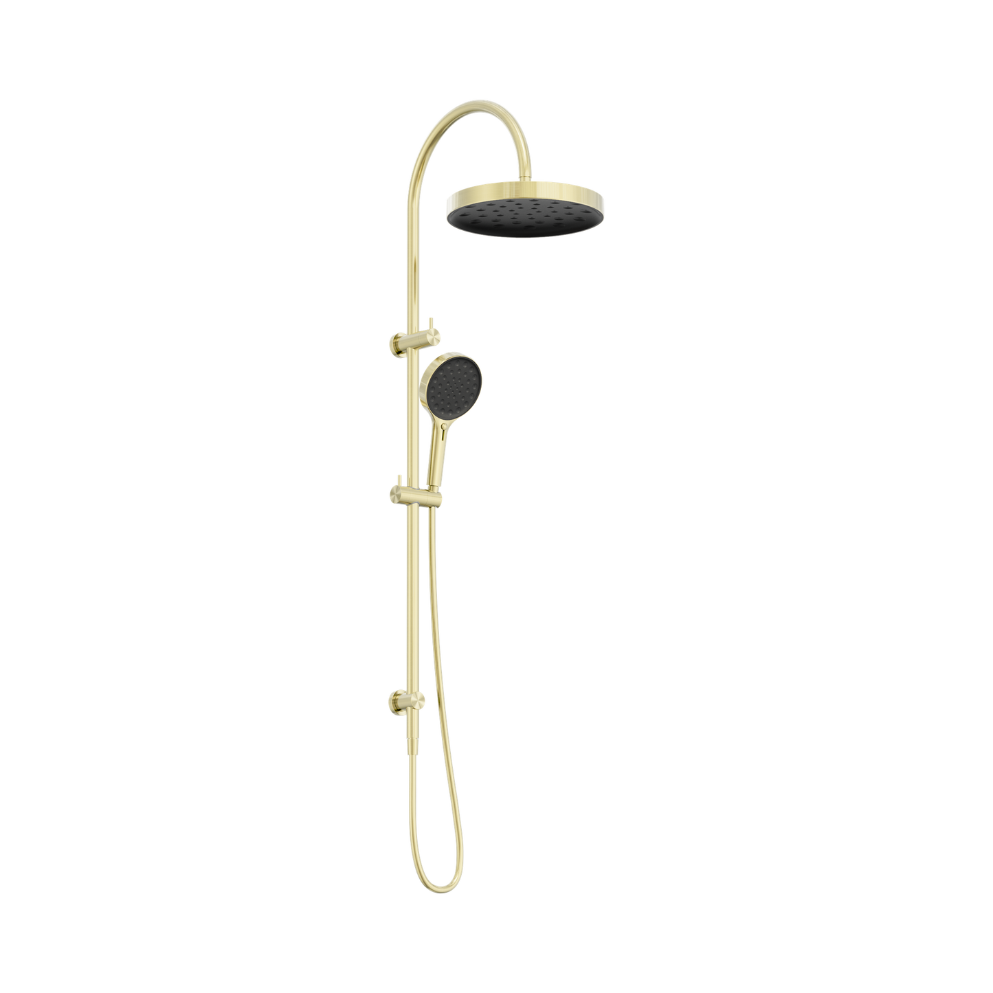 Serenity Twin Shower Brushed Gold