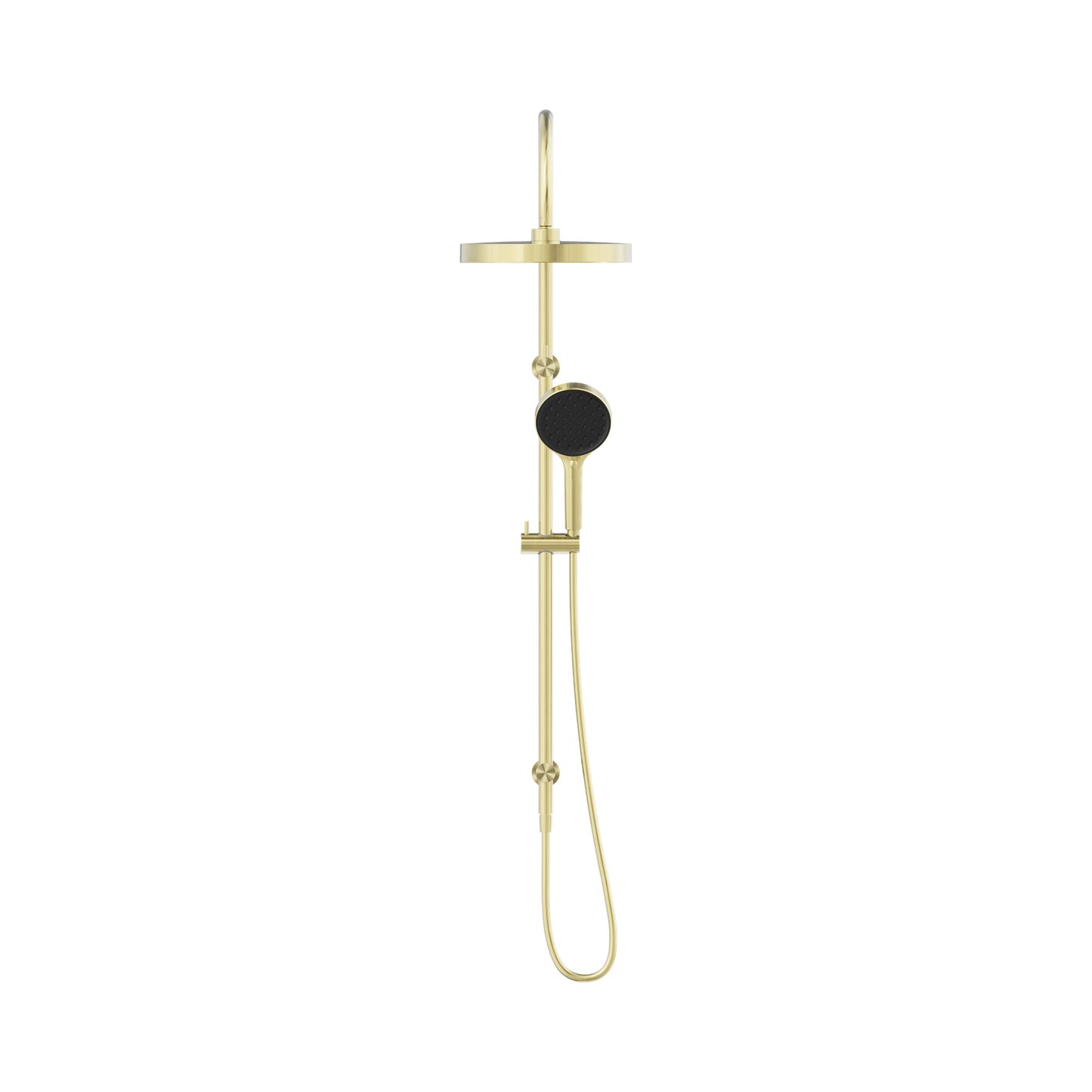 Serenity Twin Shower Brushed Gold