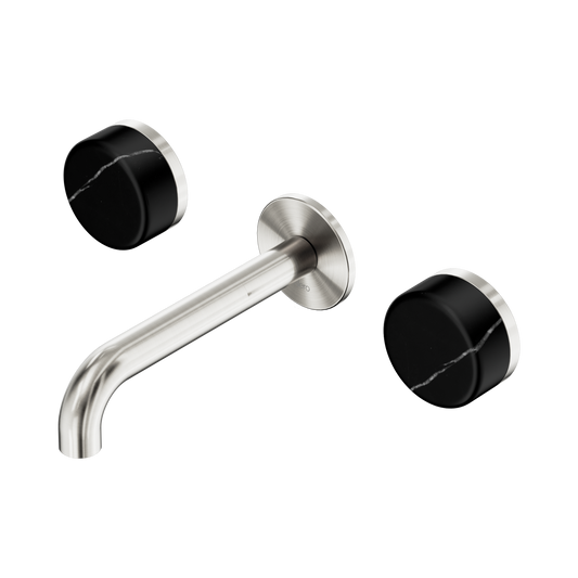 Nero Serenity 24D121BN Wall Basin Set 160mm Spout With Marquina  Handle  5 Star / 5LPM