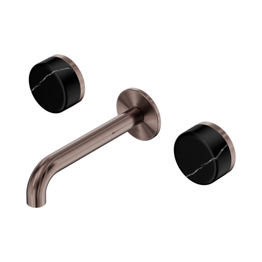 Nero Serenity 24D121BZ Wall Basin Set 160mm Spout With Marquina  Handle  5 Star / 5LPM