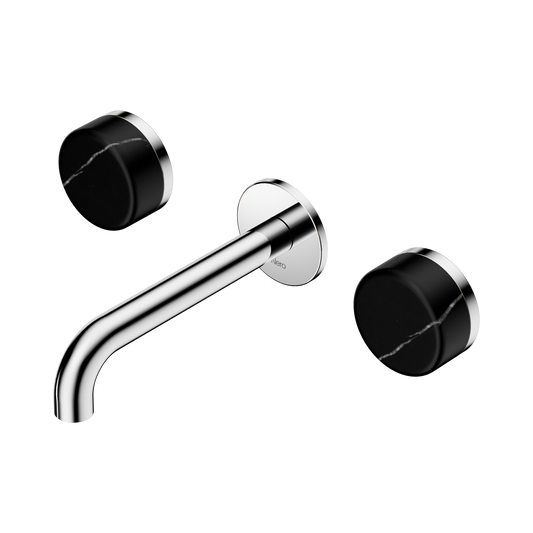 Nero Serenity 24D121CH Wall Basin Set 160mm Spout With Marquina  Handle  5 Star / 5LPM