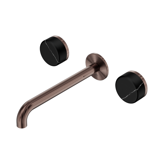 Nero Serenity 24D123BZ Wall Basin Set 220mm Spout With Marquina  Handle  5 Star / 5LPM