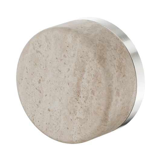 Serenity Progressive Shower Mixer With Rome Travertine Handle Brushed Nickel