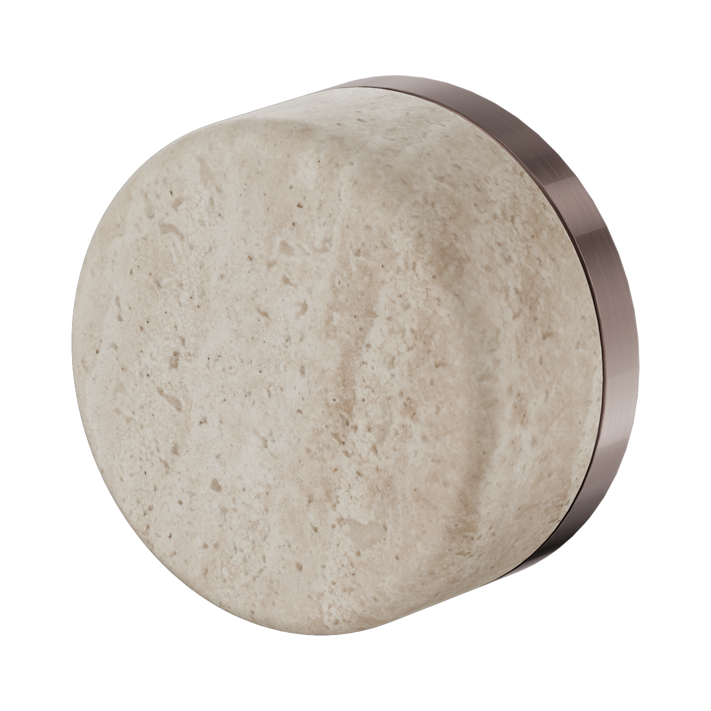 Nero Serenity Progressive Shower Mixer With Rome Travertine Handle