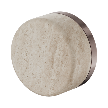 Nero Serenity Progressive Shower Mixer With Rome Travertine Handle
