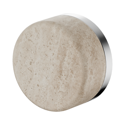 Nero Serenity Progressive Shower Mixer With Rome Travertine Handle