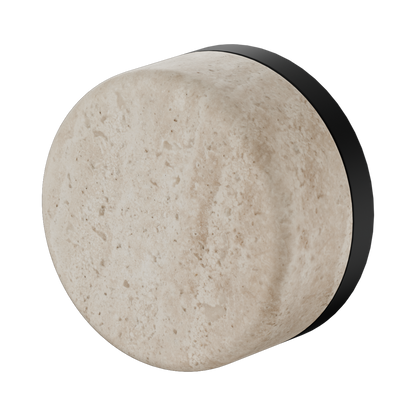 Nero Serenity Progressive Shower Mixer With Rome Travertine Handle