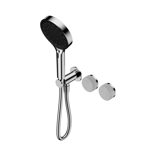 Serenity Progressive Shower System With Carrara Handle And Serenity Hand Shower Chrome