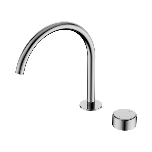 Serenity Progressive Bath/Kitchen Mixer Arc Spout With Metal Handle Chrome