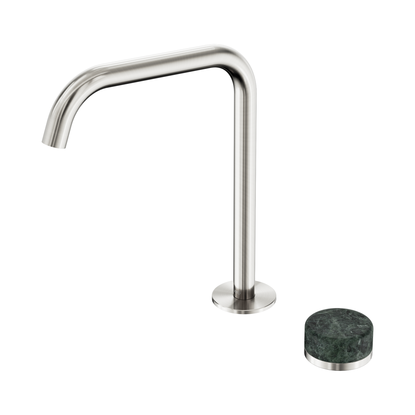 Serenity Progressive Bath/Kitchen Mixer Edge Spout With Verde Alpi Handle Brushed Nickel