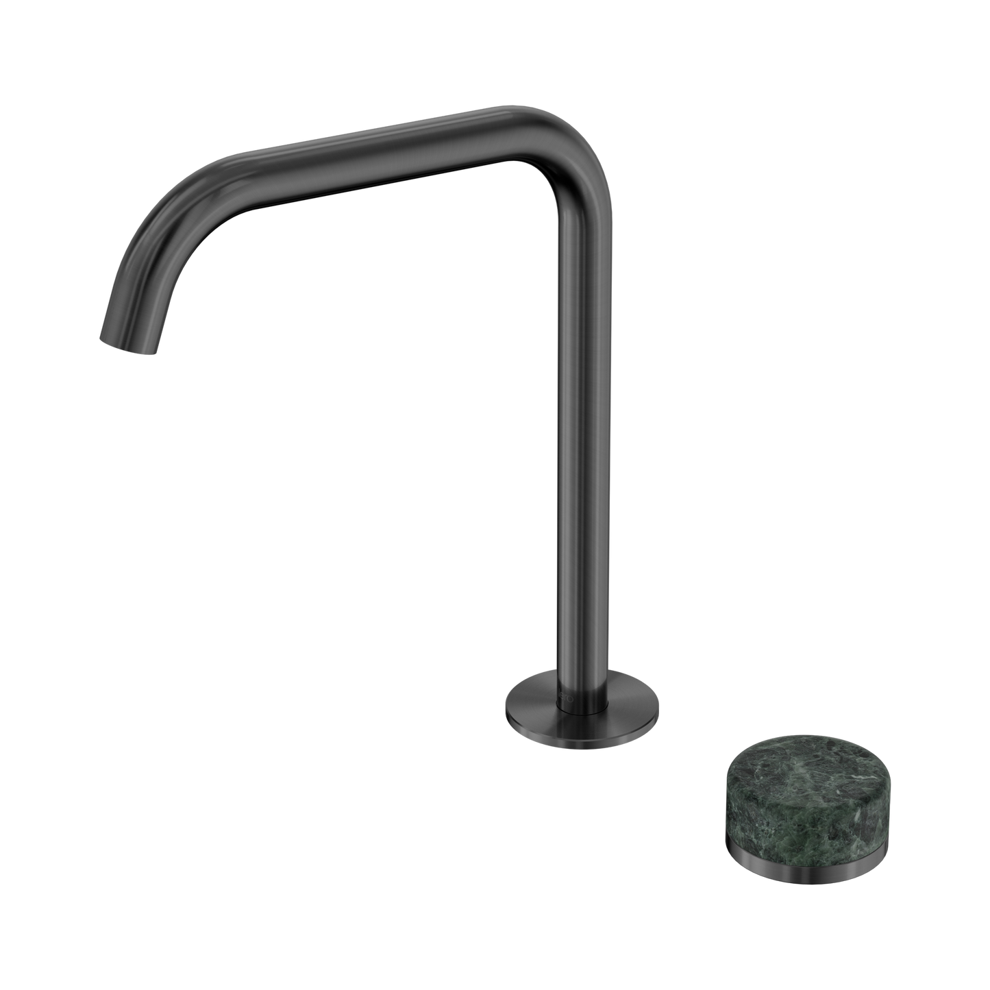 Serenity Progressive Bath/Kitchen Mixer Edge Spout With Verde Alpi Handle Gun Metal
