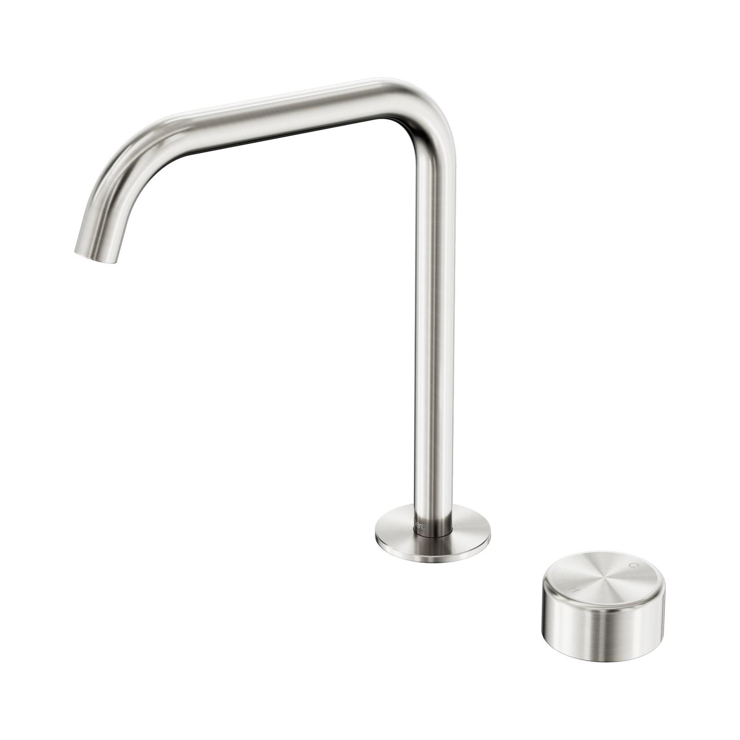 Serenity Progressive Bath/Kitchen Mixer Edge Spout With Metal Handle Brushed Nickel
