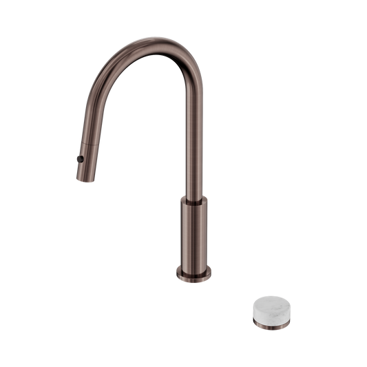 Serenity Progressive Pull Out kitchen Set With Carrara Handle Brushed Bronze