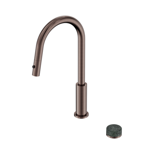 Serenity Progressive Pull Out kitchen Set With Verde Alpi Handle Brushed Bronze