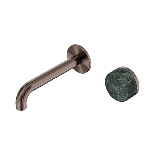 Nero Serenity 24E062BZ Progressive Wall Basin Mixer 160mm Spout With Verde Alpi Handle  5 Star / 5LPM