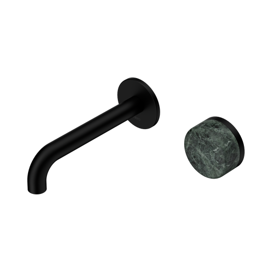 Nero Serenity 24E062MB Progressive Wall Basin Mixer 160mm Spout With Verde Alpi Handle  5 Star / 5LPM