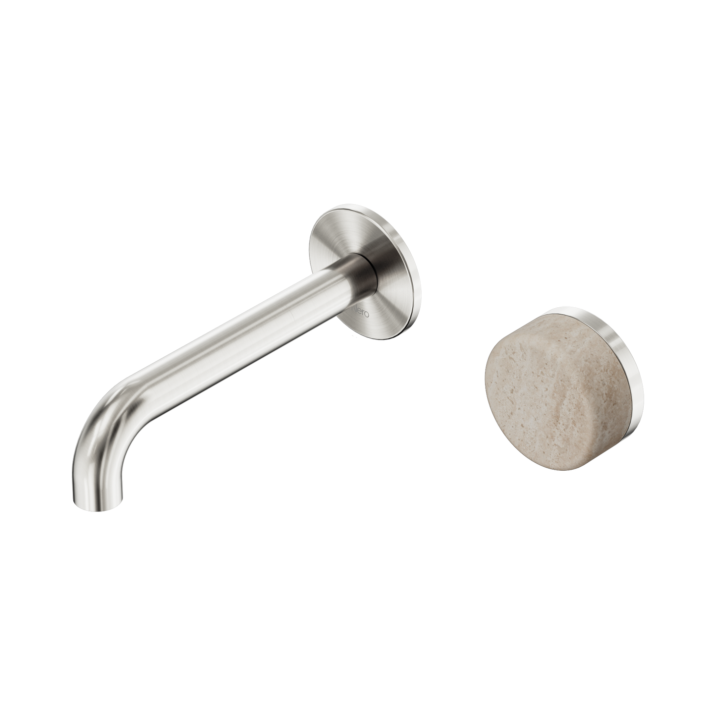 Nero Serenity 24E063BN Progressive Wall Basin Mixer 160mm Spout With Rome Travertine Handle  5 Star / 5LPM