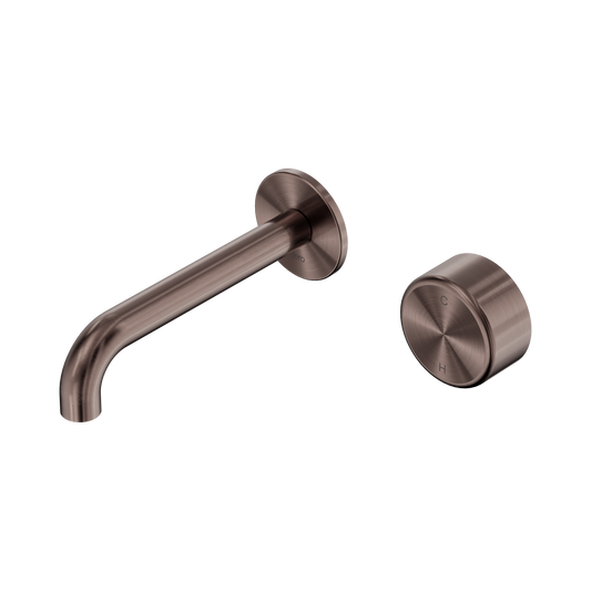 Nero Serenity 24E066BZ Progressive Wall Basin Mixer 160mm Spout With Metal Handle  5 Star / 5LPM