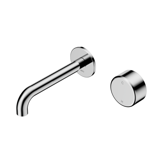 Nero Serenity 24E066CH Progressive Wall Basin Mixer 160mm Spout With Metal Handle  5 Star / 5LPM