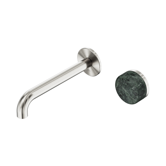 Nero Serenity 24E068BN Progressive Wall Basin Mixer 185mm Spout With Verde Alpi Handle  5 Star / 5LPM