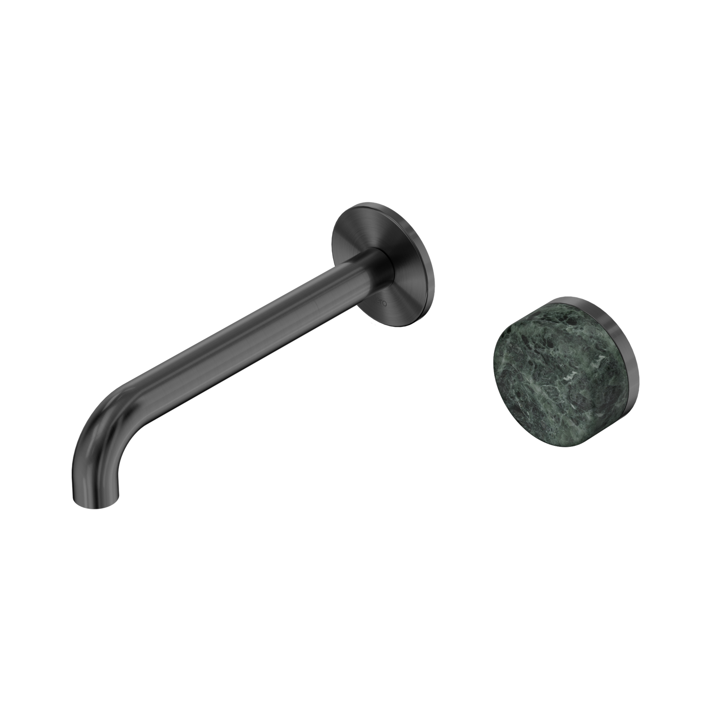 Nero Serenity 24E068GM Progressive Wall Basin Mixer 185mm Spout With Verde Alpi Handle Gun Metal 5 Star / 5LPM