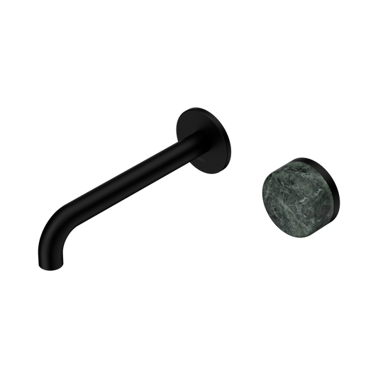 Nero Serenity 24E068MB Progressive Wall Basin Mixer 185mm Spout With Verde Alpi Handle  5 Star / 5LPM