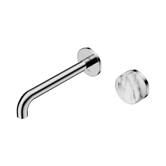 Nero Serenity 24E070CH Progressive Wall Basin Mixer 185mm Spout With Arabescato Corchia Handle  5 Star / 5LPM