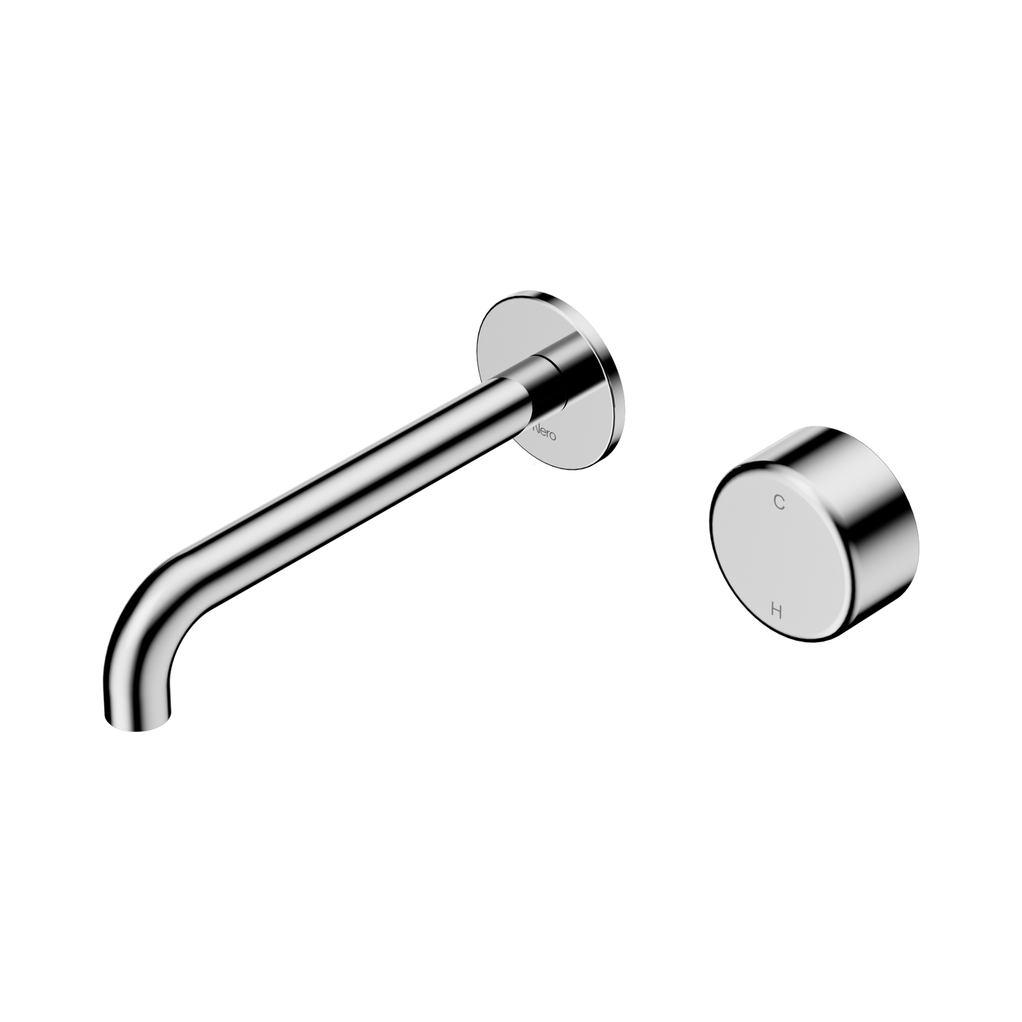 Nero Serenity 24E072CH Progressive Wall Basin Mixer 185mm Spout With Metal Handle  5 Star / 5LPM