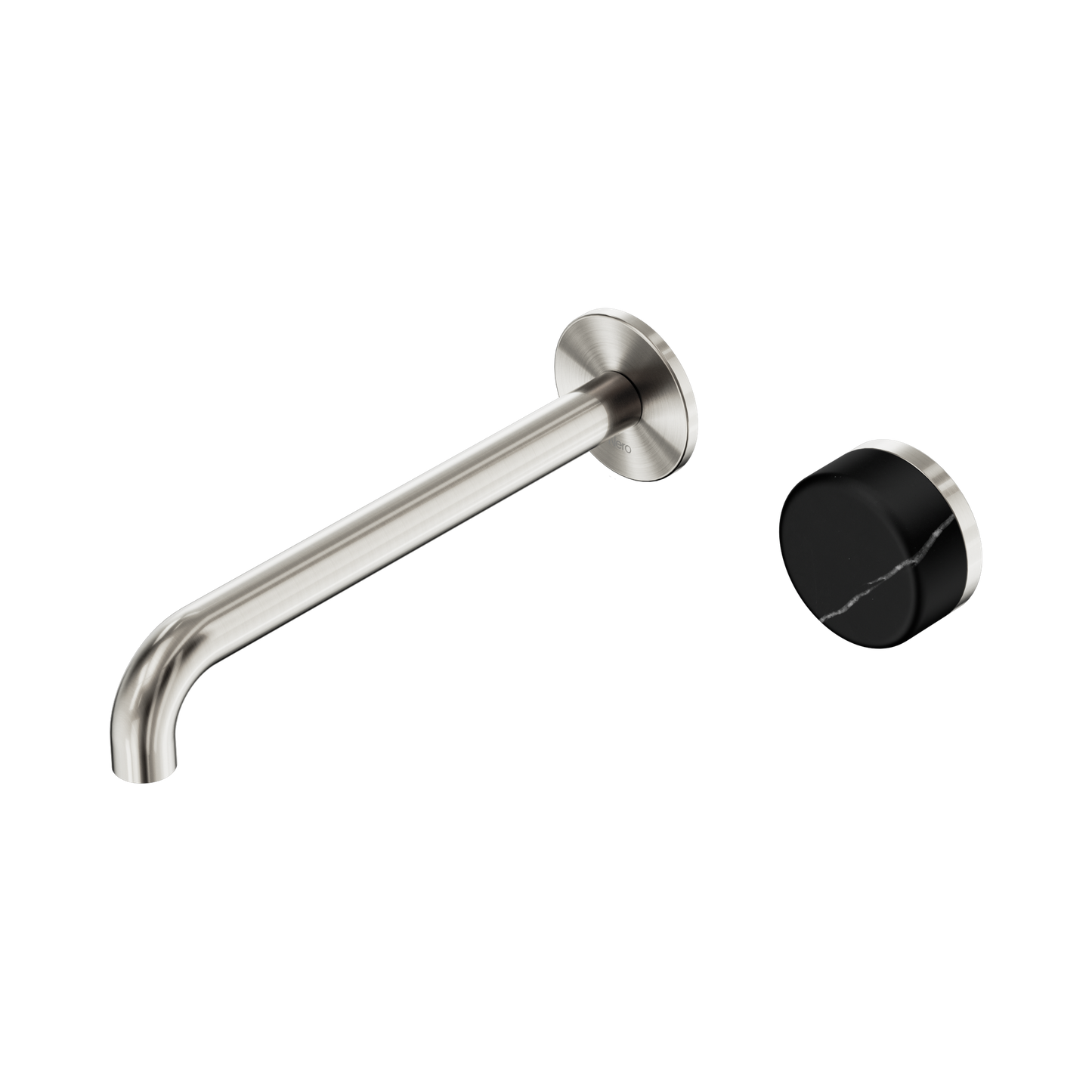 Nero Serenity Progressive Wall Basin Mixer 220mm Spout With Marquina  Handle  5 Star / 5LPM
