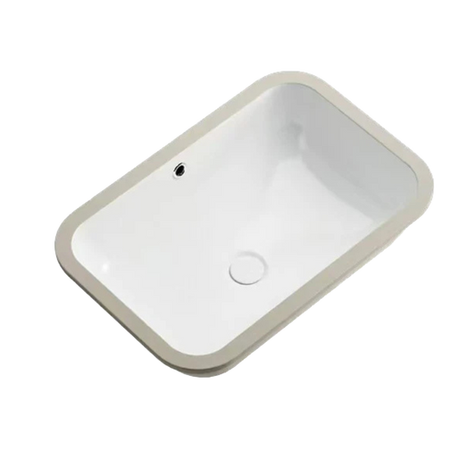 CITY LIFE II RECTANGULAR UNDER COUNTER BASIN (585, 390, 200) - Gloss White