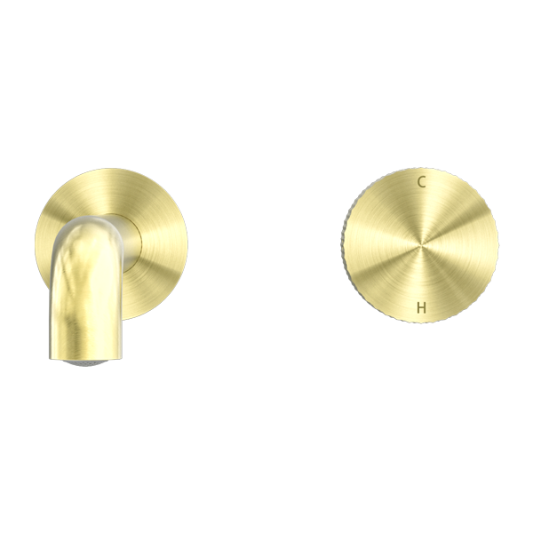Nero Opal Progressive Wall Basin Mixer Set, 185mm Spout
