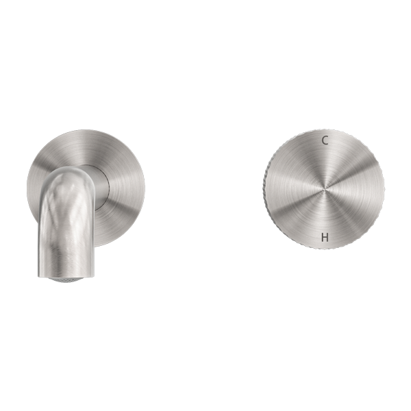 Nero Opal Progressive Wall Basin Mixer Set, 185mm Spout