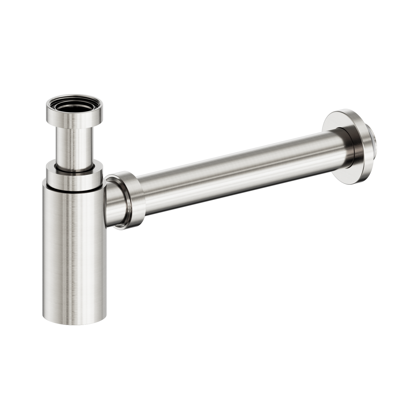 40mm Round Bottle Trap II Brushed Nickel