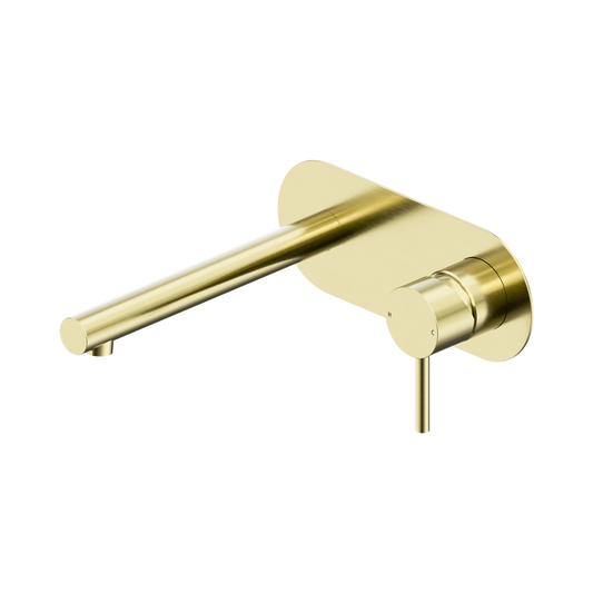Dolce II Wall Basin/Bath Mixer Brushed Gold