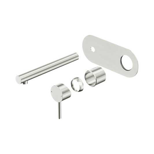 Dolce II Wall Basin/Bath Mixer Trim Kits Only Brushed Nickel
