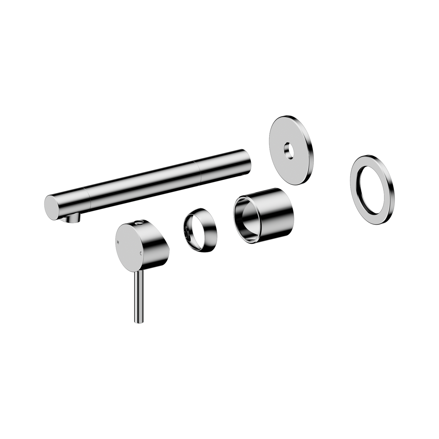 Dolce II Wall Basin/Bath Mixer Separate Back Plate Trim Kits Only