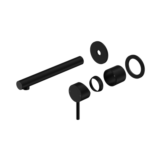 Dolce II Wall Basin/Bath Mixer Separate Back Plate Trim Kits Only Matte Black