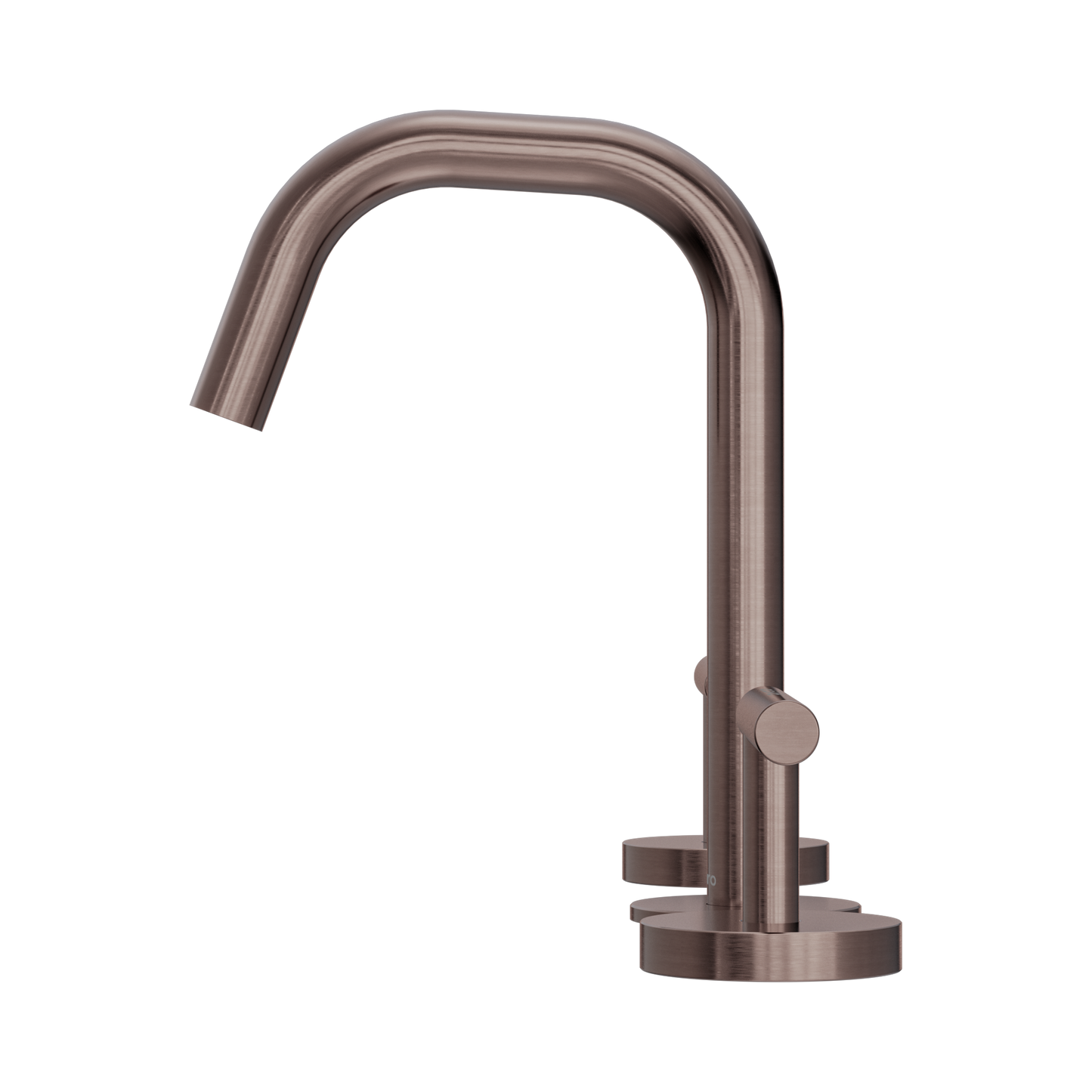 Mecca Lever Basin Set Edge Spout Brushed Bronze