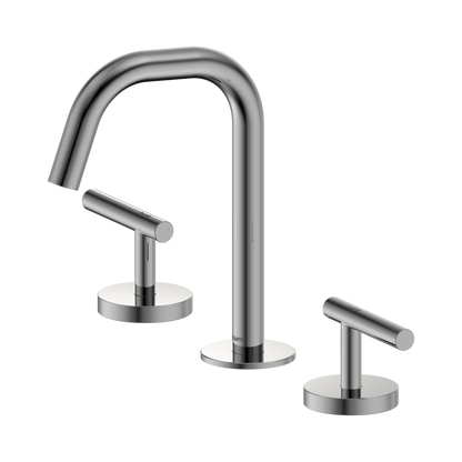 Mecca Lever Basin Set Edge Spout