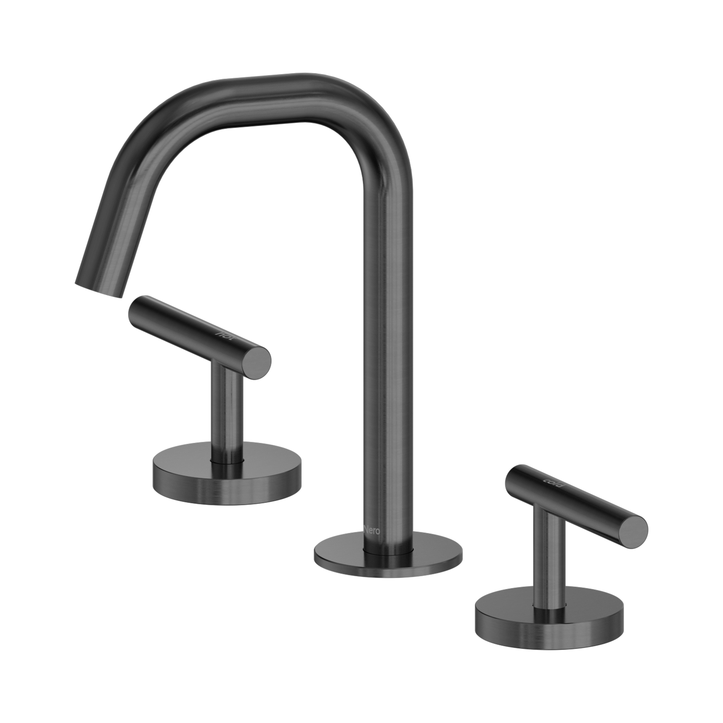 Mecca Lever Basin Set Edge Spout
